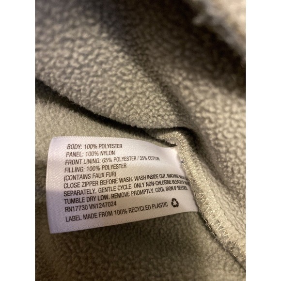 Joylab Women’s SZ Large Grey Sherpa 1/2 Zip Pullover Athletic Sweatshirt Jacket - Picture 9 of 11